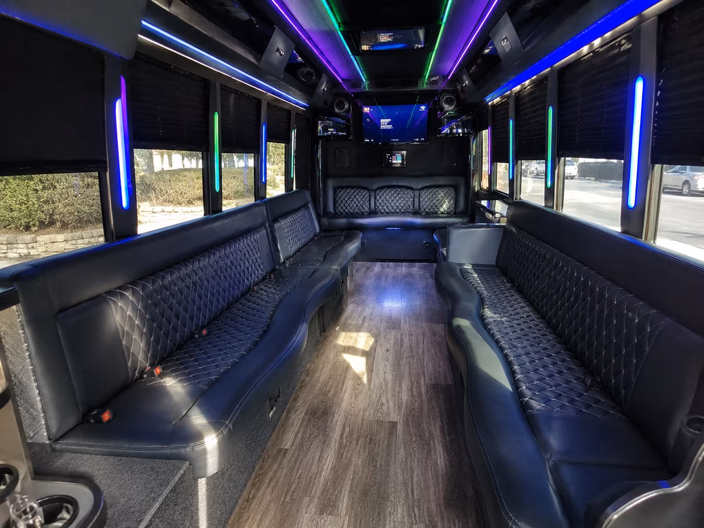 missoula 15 passenger party bus interior