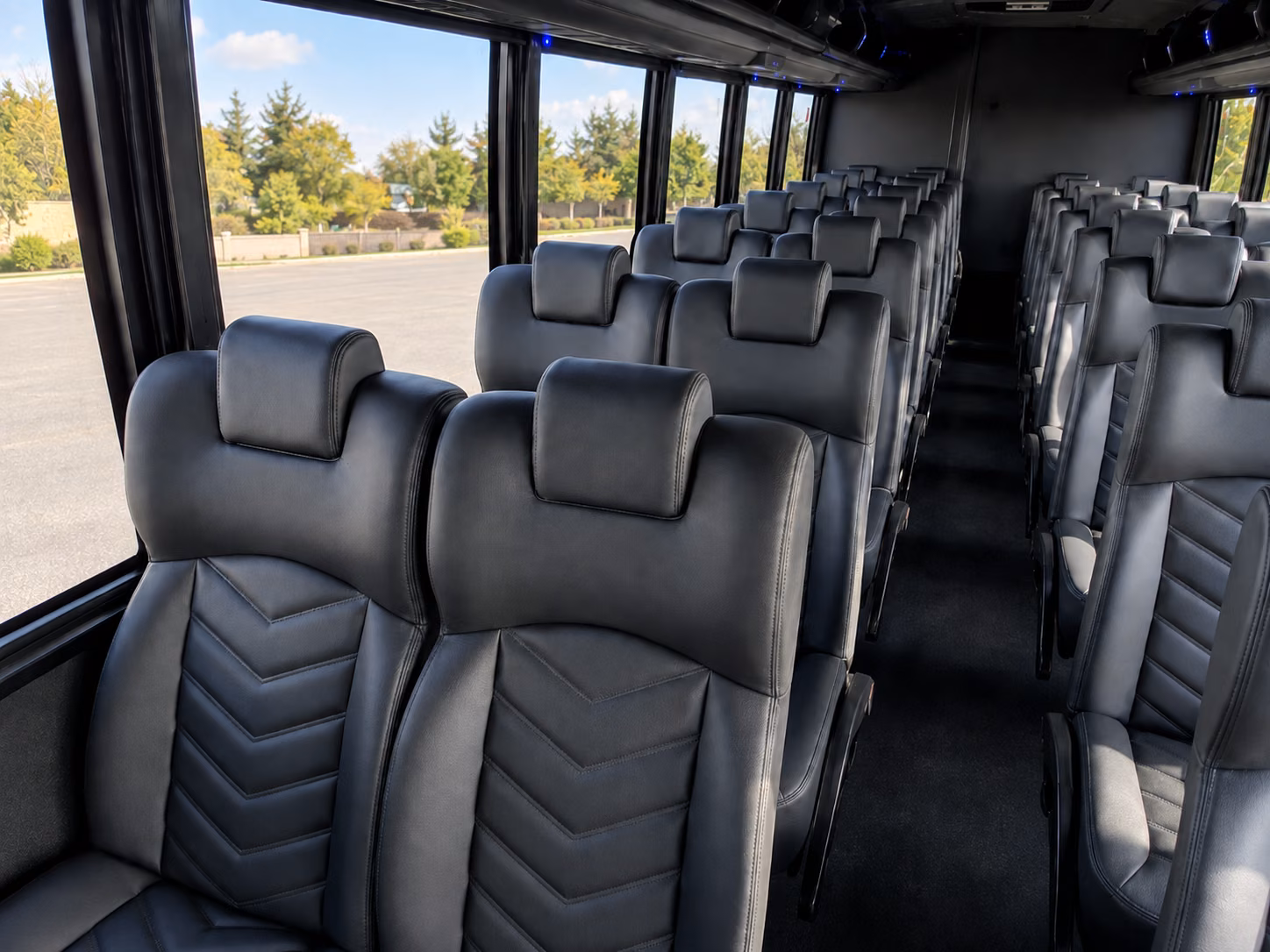 missoula 18 passenger minibus inside