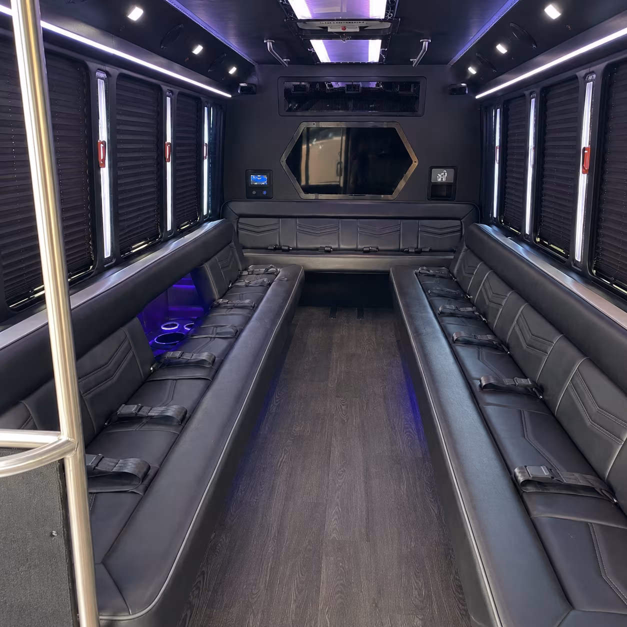 missoula 18 passenger party bus interior