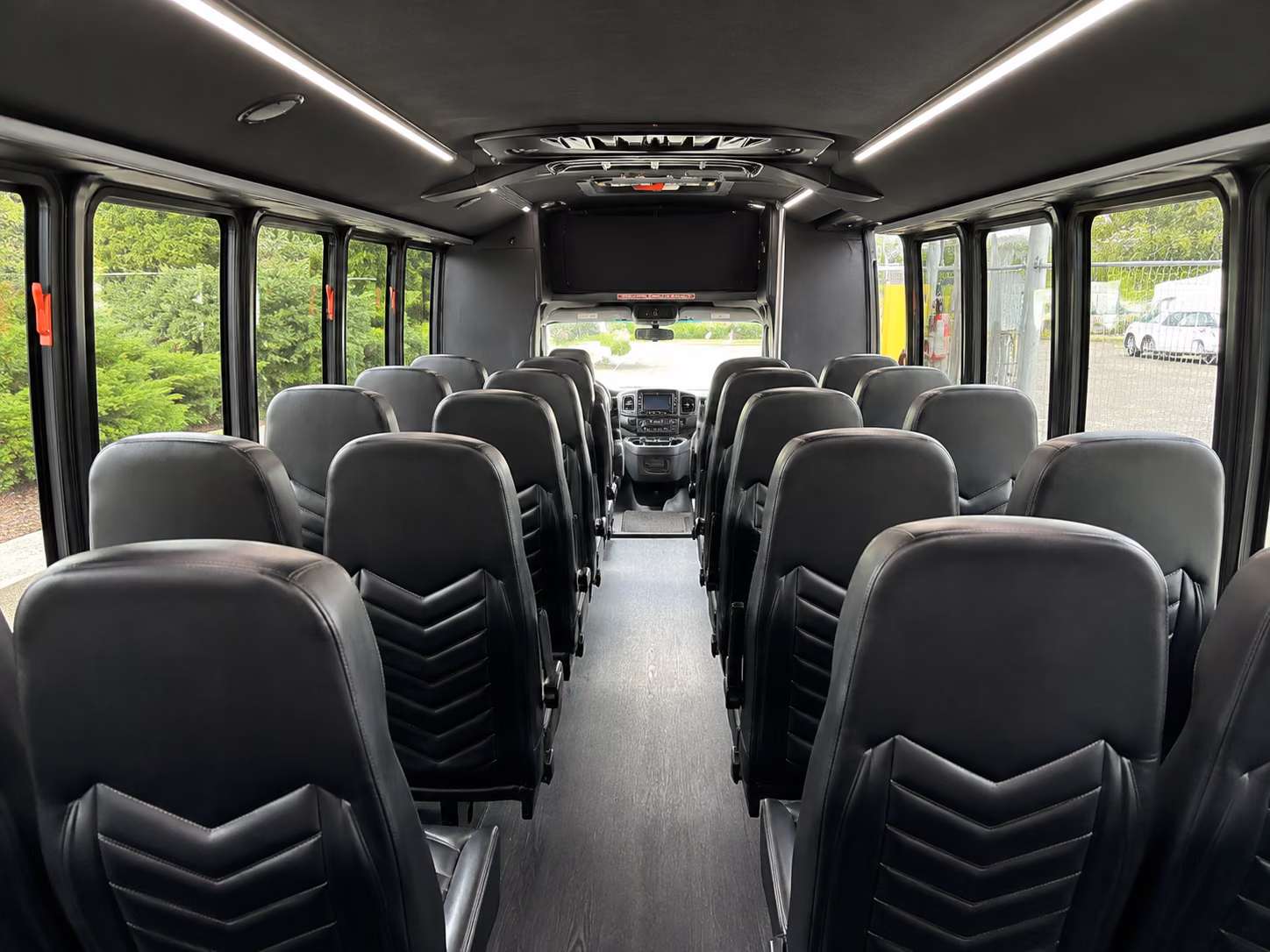 missoula 20 passenger minibus inside