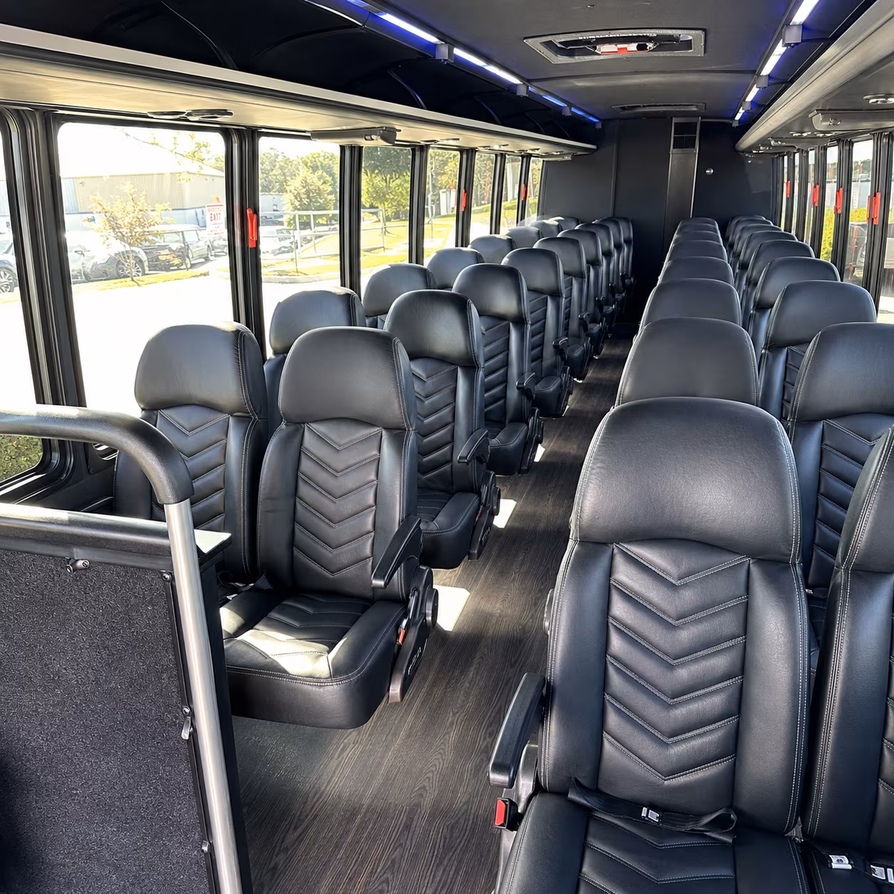 missoula 28 passenger minibus inside