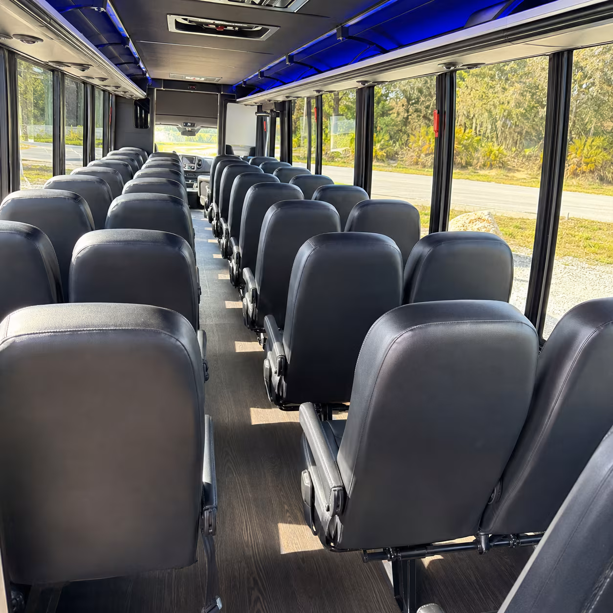 missoula 35 passenger minibus inside