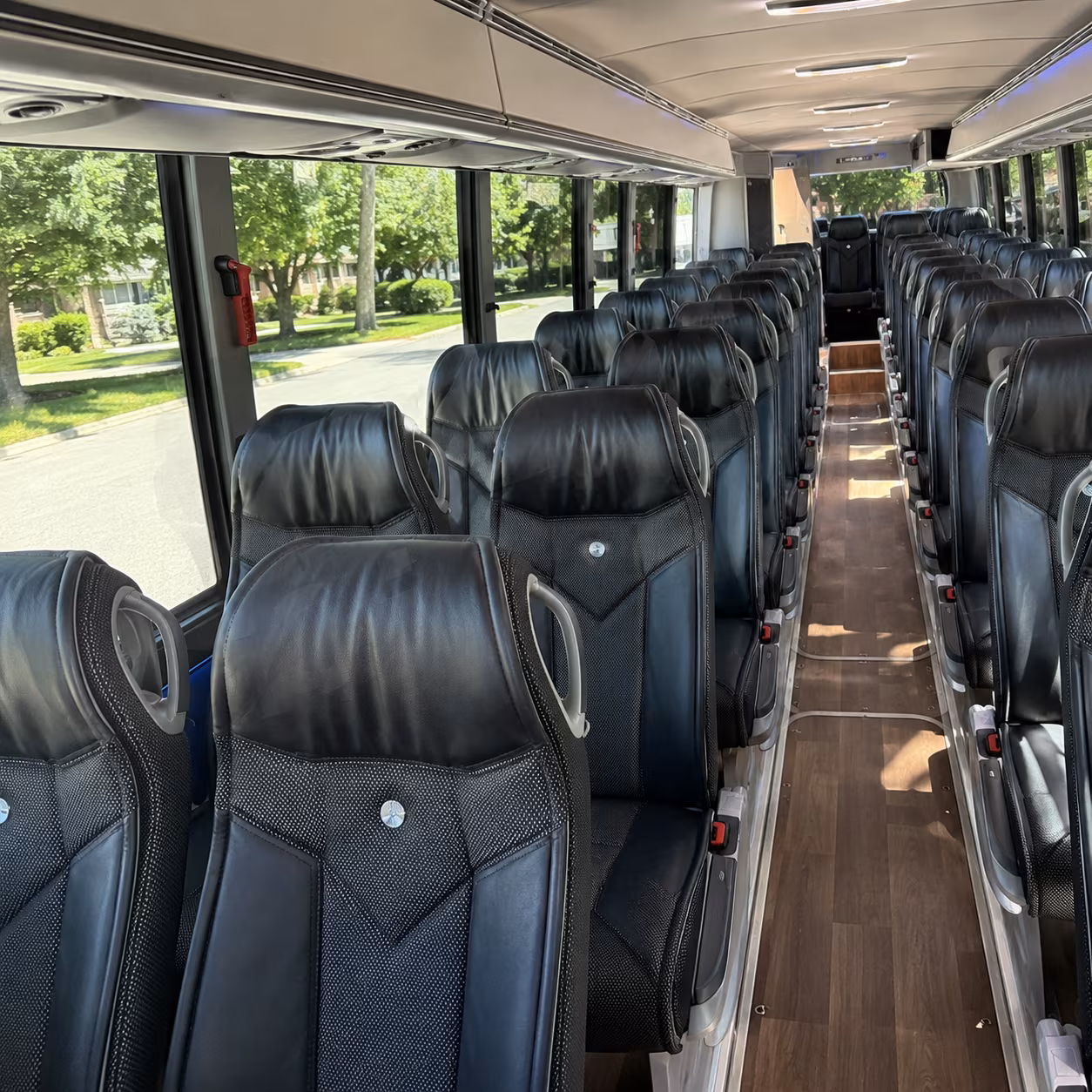 missoula 40 passenger charter bus inside
