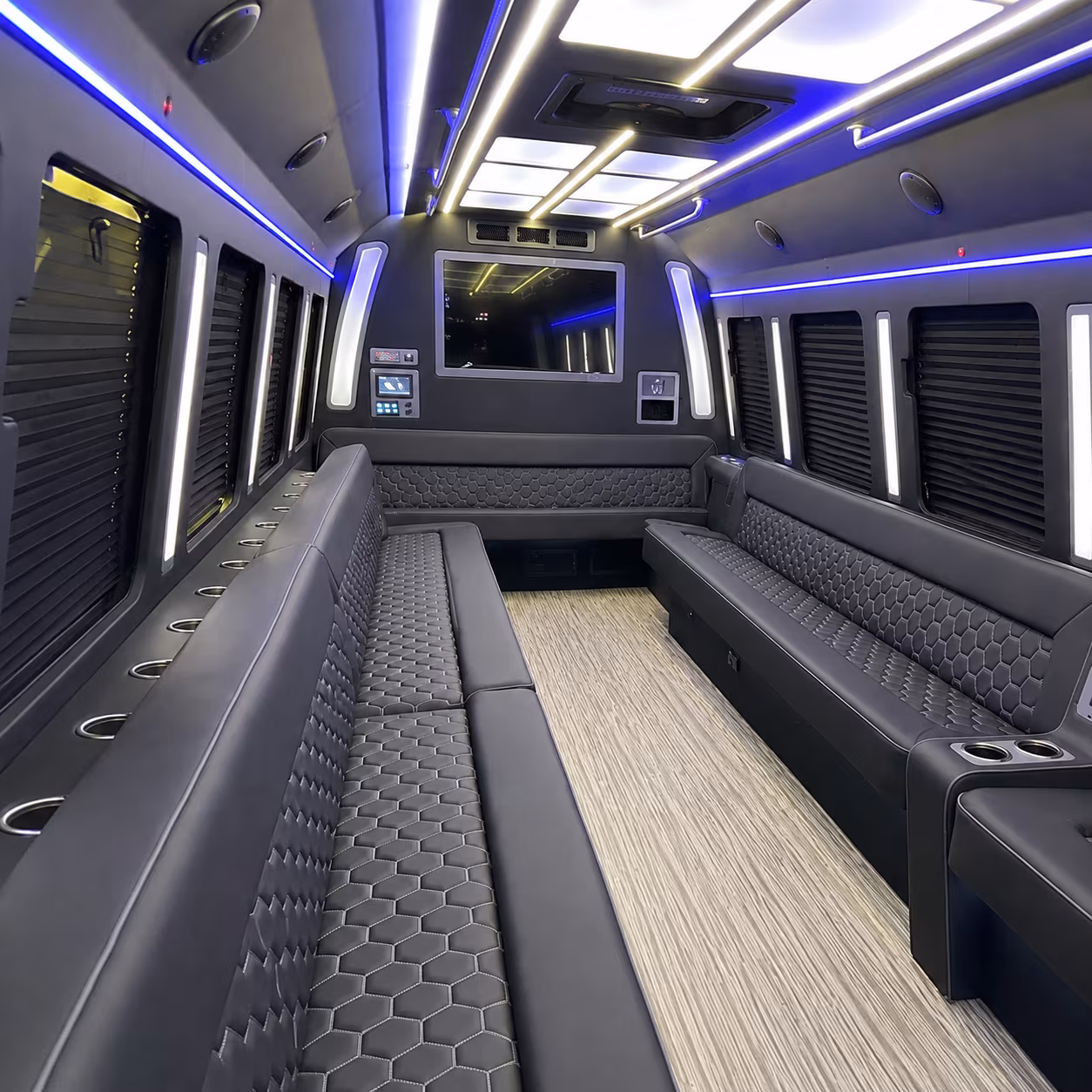 missoula 40 passenger party bus inside