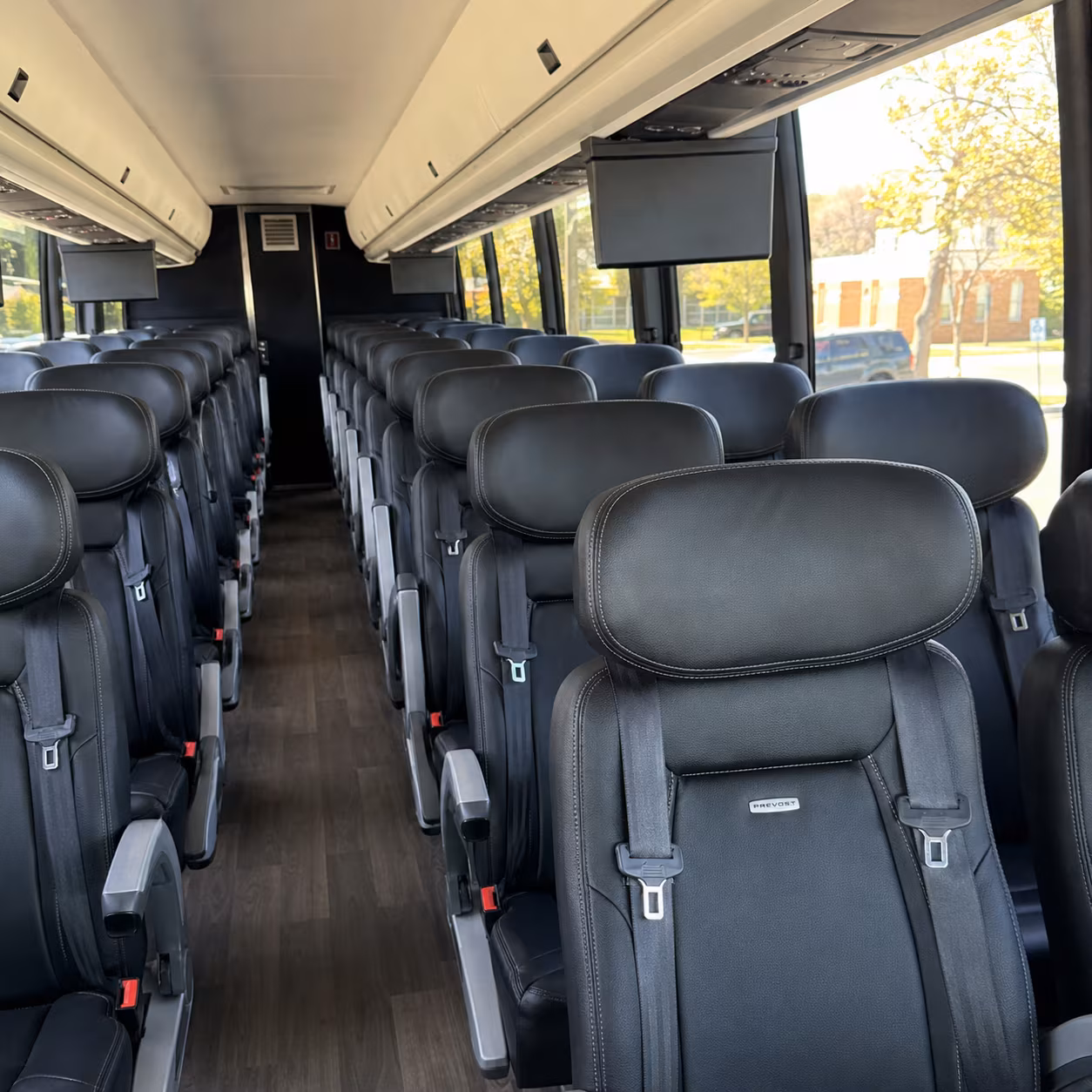 missoula 45 passenger charter bus inside