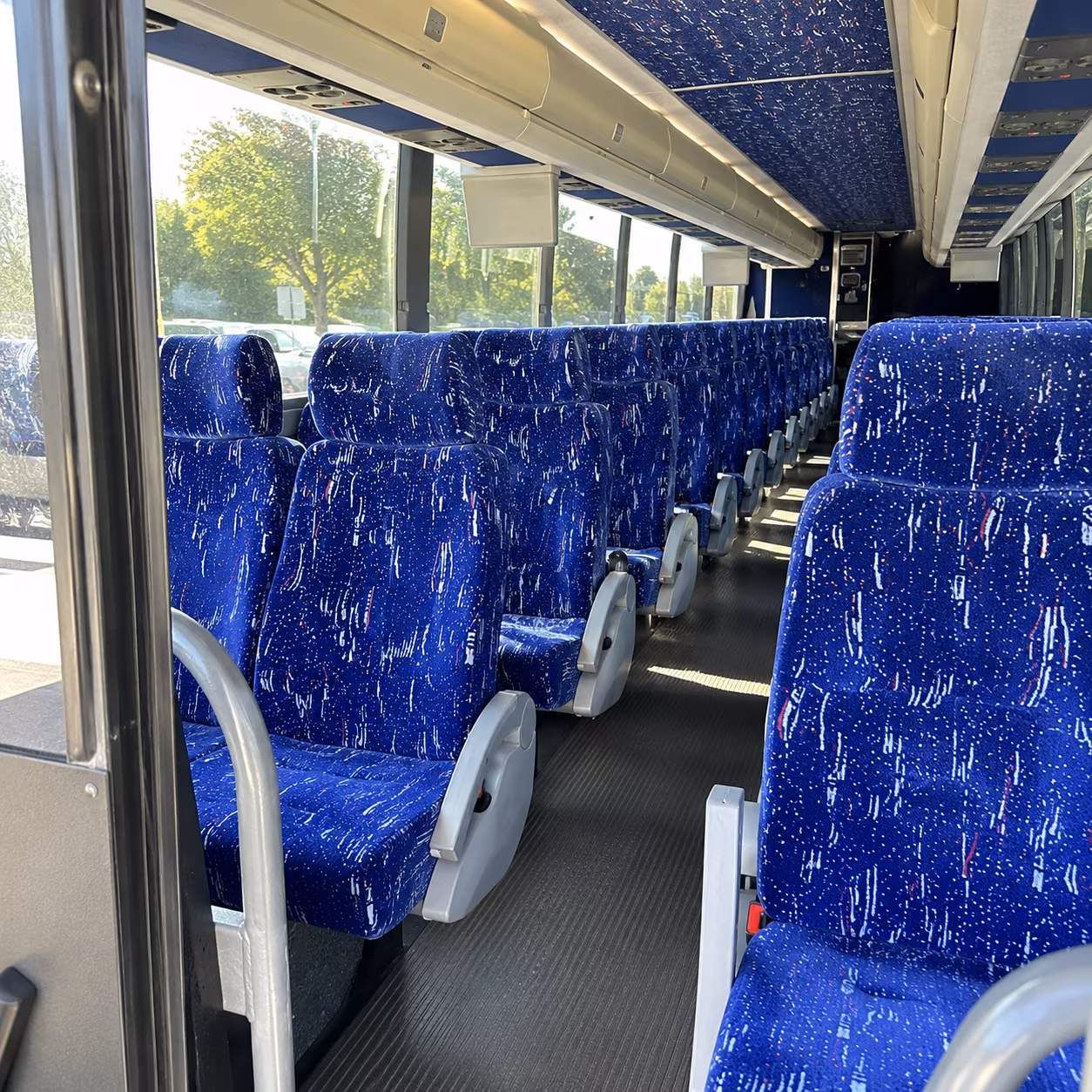 missoula 50 passenger charter bus inside