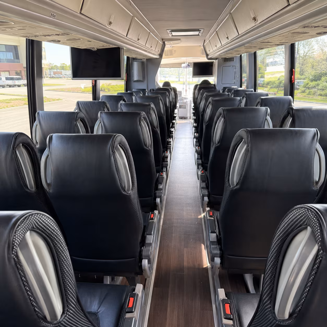 missoula 56 passenger charter bus inside